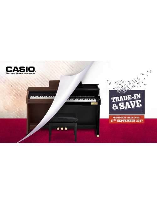 Trade In Campaign-Looking for Grand Hybrid but limited budget? Now you can trade in old Casio/ Non-Casio/ Acoustic/ Digital Piano to trade in Grand Hybrid Digital Piano GP-500/300/AP-700 for better rebate!