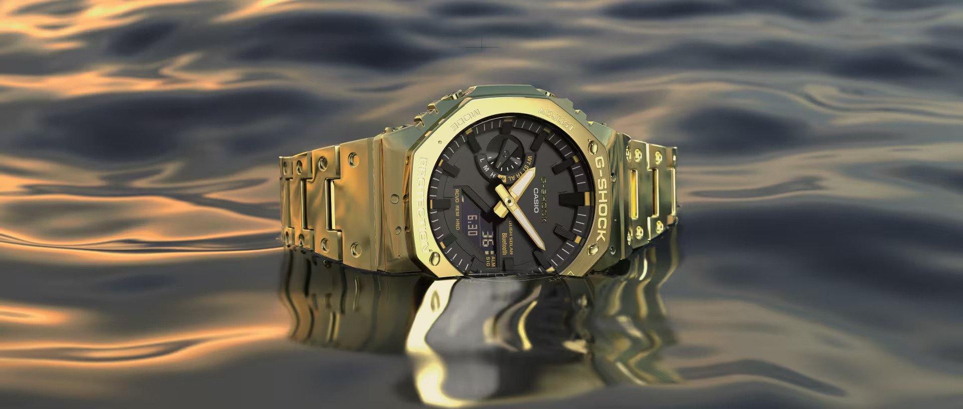 Full Metal GM-B2100GD – A fresh new look with the gleam of gold